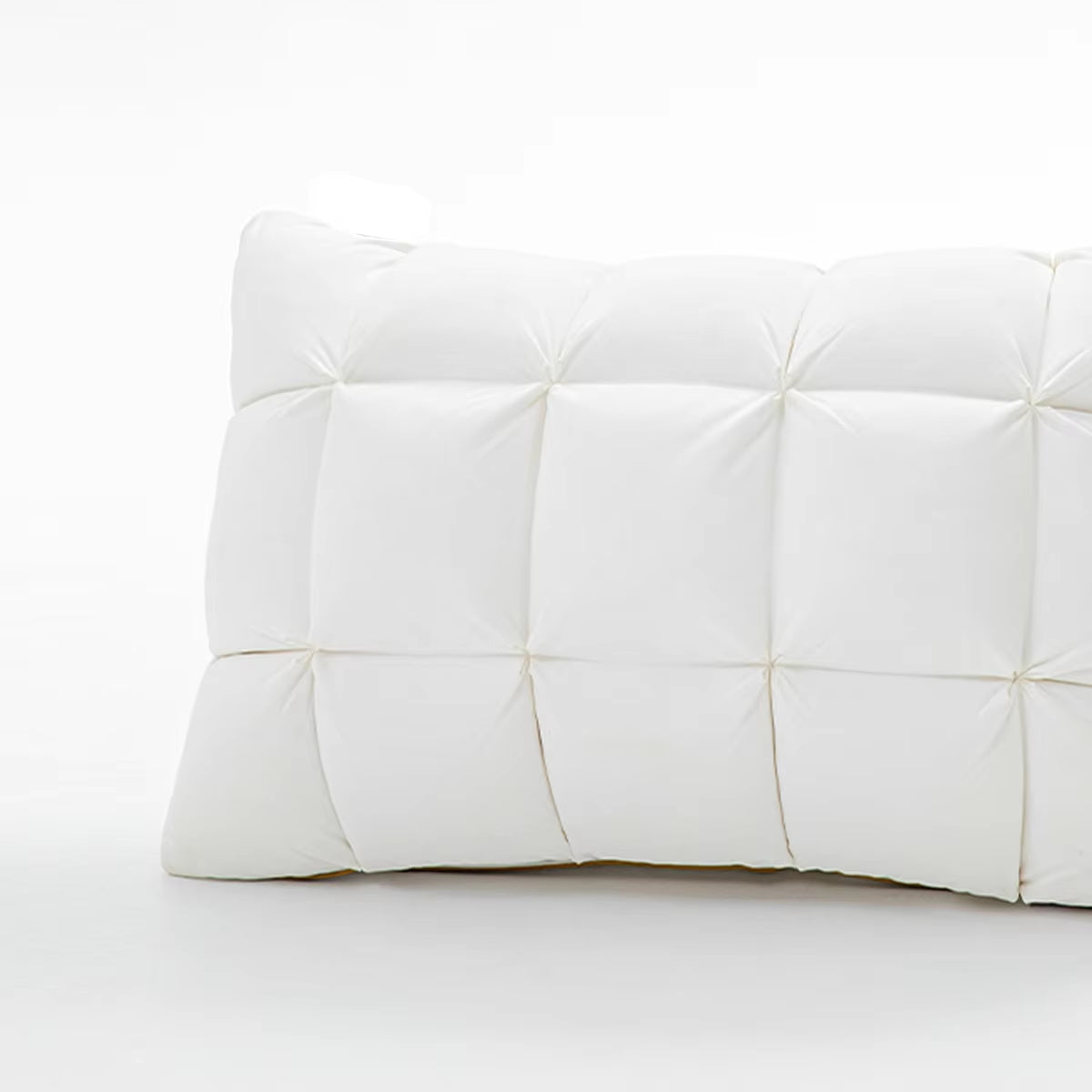 DreamNest™ Luxury Goose Down Feather Pillow – Pinch Pleat Design with Neck Support in Standard, Queen & King Sizes