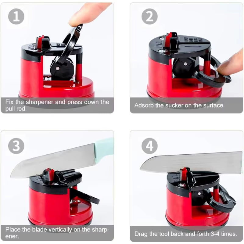 The Compact Knife Sharpener with Power Suction